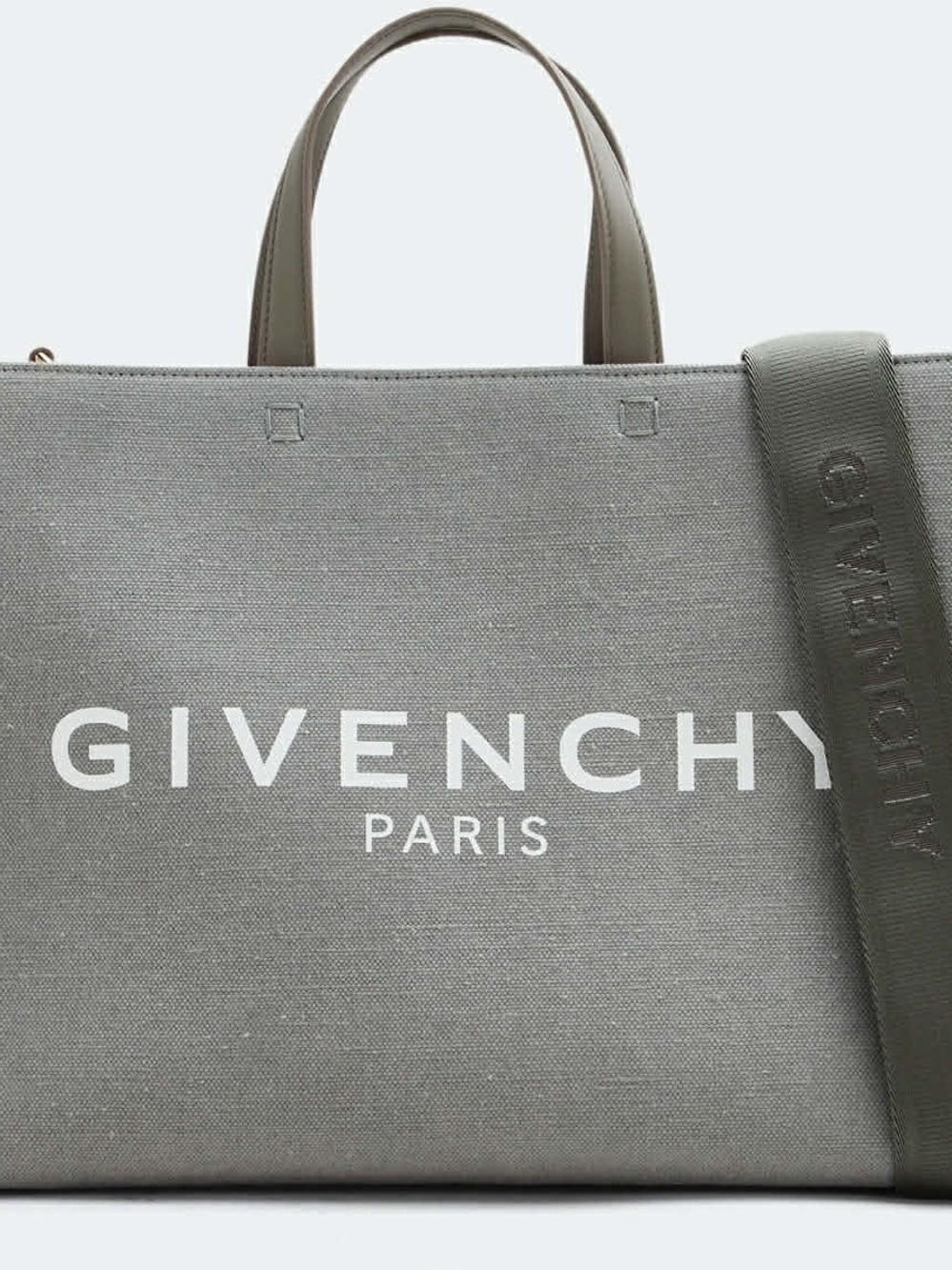 Givenchy Paris Gray Canvas Tote Bag